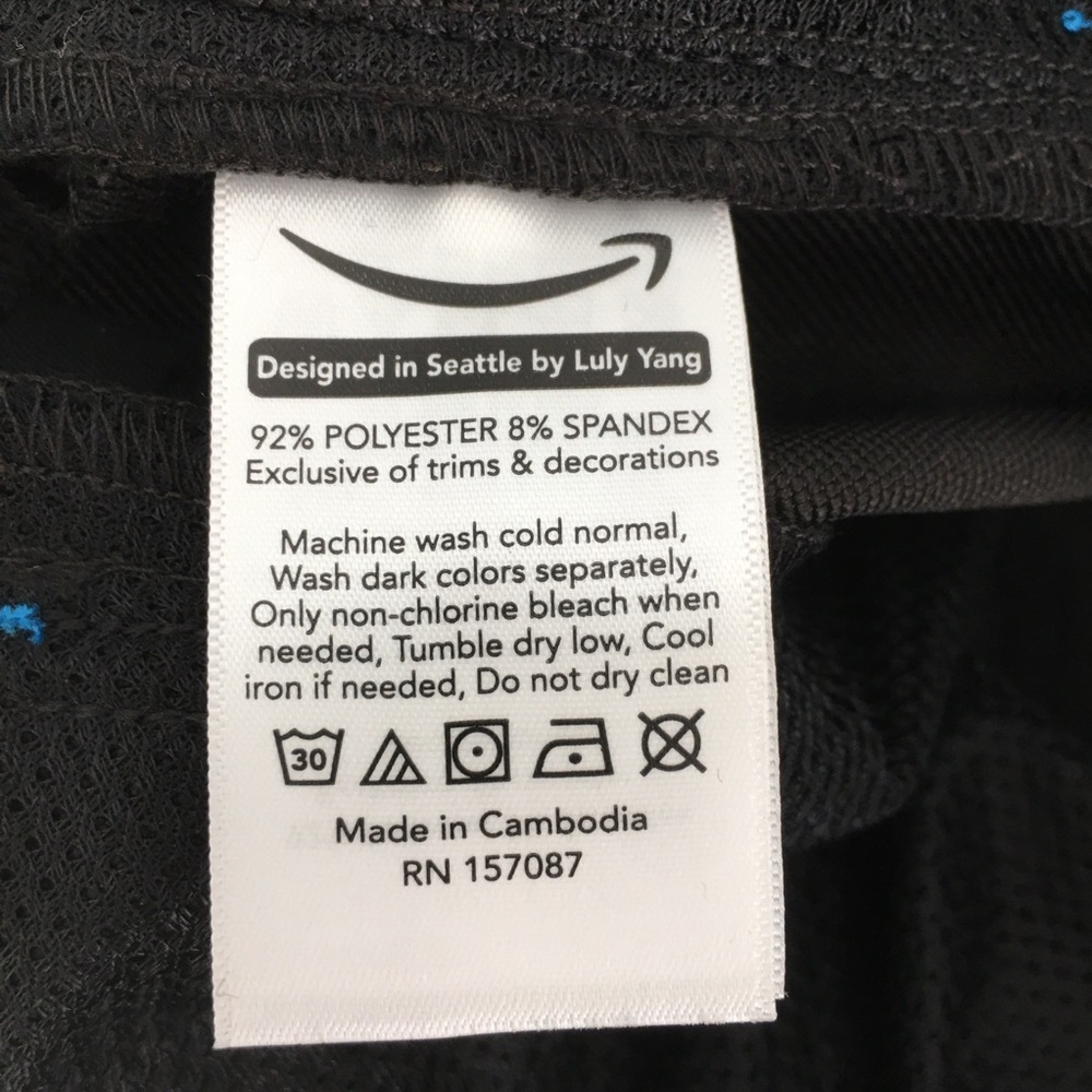 Amazon Womens Delivery Uniform Luly Yang Cargo Pants Black Size Medium - Picture 7 of 11